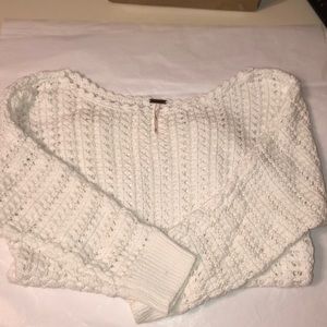 Pretty Free People crochet sweater